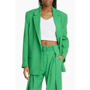 Farm Rio green longline blazer size XS‎ new without tag